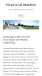 Mobile Screenshot of karpataljautazas.hu
